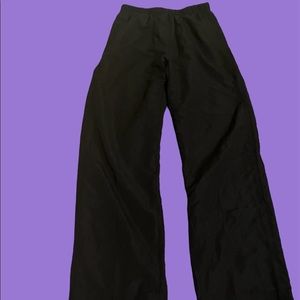 black baggy sweatpants